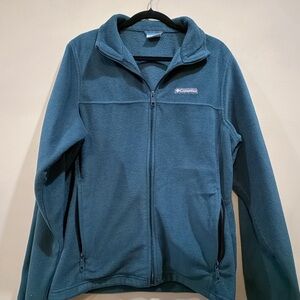 Columbia Deep Teal Full-Zip Fleece Jacket